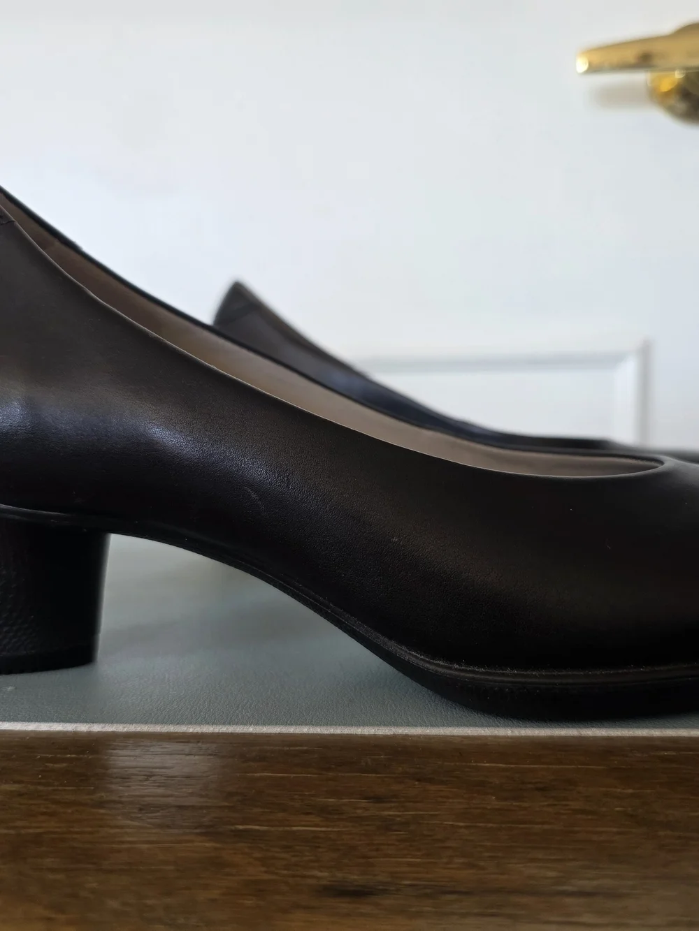 ECCO Dress Classic Black Leather Block Heel Pump; Size 37 Danish Design Comfort - Picture 4 of 9